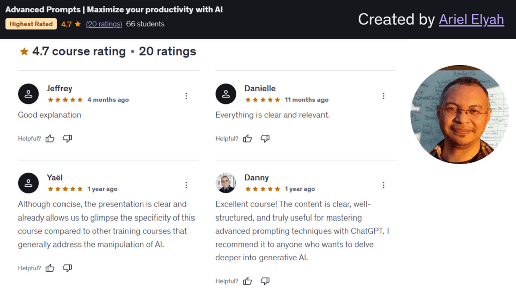 Ariel Elyah presenting AI productivity training