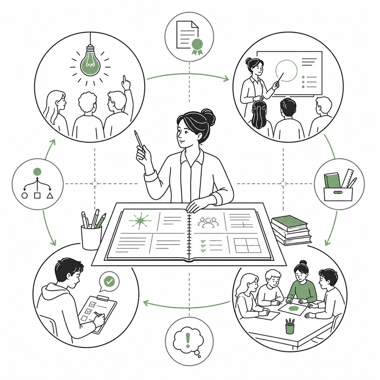 Illustration for the standards-aligned lesson plan assistant